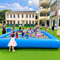 Piscine gonflable carrée pour enfants, équipement de jeu aquatique pour fêtes en plein air dans la cour