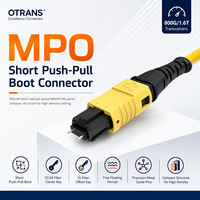 Connecteur MPO industriel court push-pull avec ferrule flottante libre pour les réseaux de communication 5G et FTTx