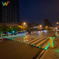 Feux de circulation LED d'avertissement encastrés au sol imperméables pour passage piétonnier, passage zébré