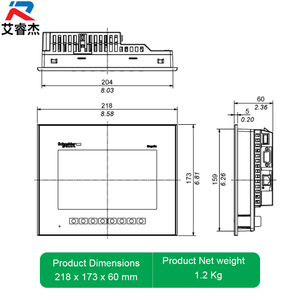 Schneider HMIGTO3510 Nuevo Panel de Operador HMI Harmony GTO Original de 7 Pulgadas WVGA 96MB Ethernet RS232 RS485 USB Tarjeta SD - Product Image 2