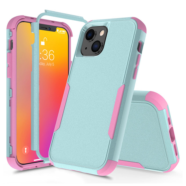 Hybrid Case Cover for iPhone 13 11 12 14Plus 15Promax 17Air 16E Shockproof Armor Heavy Duty 3-Layer Durable Cover Case
