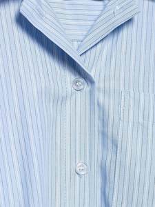 Guangzhou Auyan Wind Set Camisa corta a rayas de encaje estilo Mujer y conjunto de traje de falda medio Culottes - Product Image 6