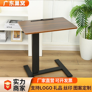 Laptop Height <b>Adjustable</b> Desk 60x40cm White Pneumatic AB Double Sided Foldable Convertible Stand Up <b>Table</b> - Product Image 5