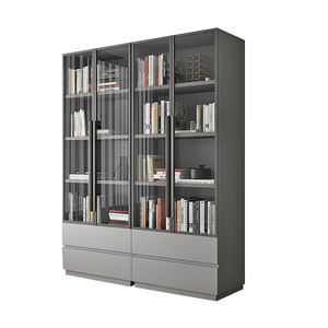 Libreria moderna semplice scandinavo piccola casa camera da letto porta in vetro studio libreria Storage Office libreria classificatore - Product Image 4