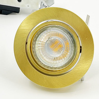 Projecteurs de plafond encastrés à LED anti-éblouissement de qualité gradation COB Mr16 Downlight encastré Gold Room lumière LED pour bureau à domicile