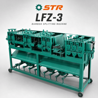 STR Découpeuse électrique à largeur fixe LFZ-3 pour bandes de bambou, équipement de découpe du bois, garantie 4 ans, Chine