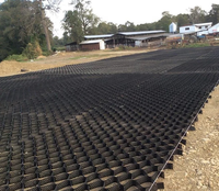 Géocell HDPE 200-445 ASTM lisse perforé pour renforcer la surface du sol dans les routes, les allées, les autoroutes et les chemins de fer