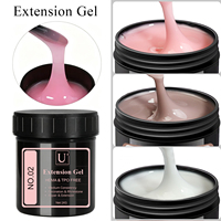 Gel UV de construction pour extensions d'ongles, marque privée, sans TPO ni HEMA, certifié CPNP, 1 kg, couleur nude, faible MOQ, OEM, pour salons de manucure