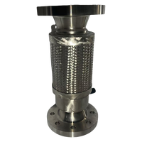 Tuyau métallique industriel pour aspirateur avec bride - Acier inoxydable 304, résistant à la corrosion, connecteur flexible