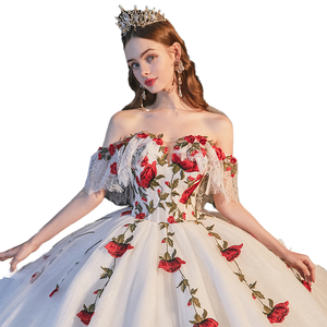 Dilireba's 2025 robe <span class=keywords><strong>de</strong></span> mariée d'<span class=keywords><strong>été</strong></span> élégante mariée bustier tubulaire Style <span class=keywords><strong>forêt</strong></span> queue dentelle robe <span class=keywords><strong>de</strong></span> bal pour mariage voyage Photos - Product Image 1