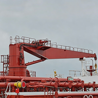 Grue de pont marine hydraulique à flèche rigide de haute qualité 5, 6, 8, 10 tonnes pour la manutention de marchandises sur bateaux de pêche avec rotation à 360 degrés