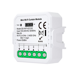 Interruptor Inalámbrico para Motor de Cortina Eléctrica, Control Remoto de 50 Metros, Interruptor de Persiana Enrollable de Plástico, Persianas, Ventanas, 5A Máx., Sistema de Hogar Inteligente - Product Image 1