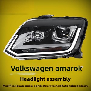 Ensemble de phares LED sur mesure pour <span class=keywords><strong>Volkswagen</strong></span> <span class=keywords><strong>Amarok</strong></span> avec lentille et feux de jour, version haut de gamme - Product Image 5