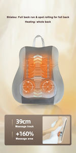 Léger sortie d'usine électrique 3D compresse roulant pétrissage Shiatsu corps complet acupression chaise de massage soulagement des maux de dos - Product Image 2