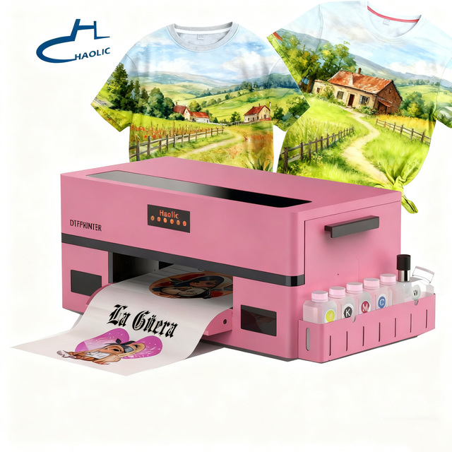 Professional A3 DTF Transfer Printer XP600 Compact Desktop PET Film Printer for T-Shirt Stores