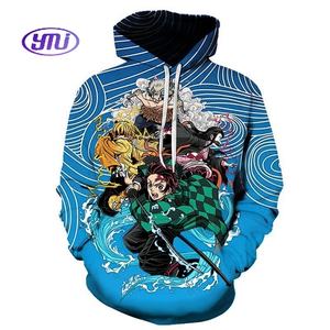 Venta al por mayor <span class=keywords><strong>Cosplay</strong></span> <span class=keywords><strong>Nezuko</strong></span> 3D Digital impreso sudadera japonés Anime hombres Demoned <span class=keywords><strong>Slayer</strong></span> Sudadera con capucha - Product Image 6