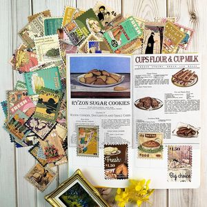 Autocollants pour scrapbooking Prstincol, 100 pièces, autocollants alimentaires pour scrapbooking, autocollants vintage pour journalisation - Product Image 6