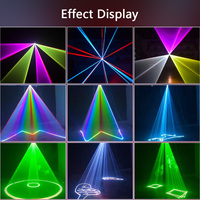 Línea de escaneo de haz RGB de alta potencia de 10W DMX512 Control ILDA animación de dibujos animados DJ anillo Led luz láser de boda para concierto de fiesta de discoteca