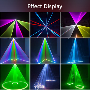 10W công suất cao <span class=keywords><strong>RGB</strong></span> Chùm quét dòng DMX512 ilda kiểm soát phim hoạt hình hoạt hình DJ LED Nhẫn cưới ánh sáng laser cho buổi hòa nhạc Disco bên - Product Image 4