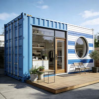 Conteneur de magasin moderne extensible en acier de 10 pieds, idéal pour café, bar, restaurant rapide, hôtel, appartement