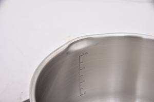 Ensemble de casseroles <span class=keywords><strong>Lechen</strong></span> Modern 8 pièces en acier inoxydable à double fond extra épais, compatible lave-vaisselle, écologique, 16-28 cm - Product Image 5