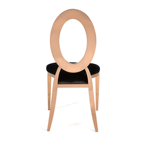 Silla de comedor moderna, nuevo diseño, silla de boda para Banquete de acero inoxidable dorado - Product Image 4