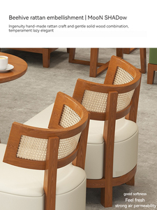 Nhà hàng hiện đại Bộ đồ nội thất nhà hàng gian hàng ấm cúng rắn khung gỗ sofa nhà hàng - Product Image 4