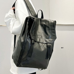 Japanese Style Workwear <b>Backpack</b> 15 Inches Waterproof Large Capacity For College Students Male Laptop Travel Bag Solid Color - Product Image 2