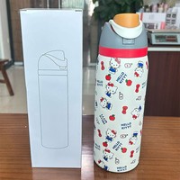 Tumbler Perjalanan Stainless Steel 30oz 24oz Custom Kartun, Mug Kopi Vakum Terisolasi dengan Gagang, Tutup Sedotan Anti Bocor, Bebas BPA