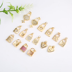 Breloques en forme de cadenas micro-incrustées de zircon plaqué or, formes variées, pour bijoux, pendentifs, bracelets et colliers DIY - Product Image 3