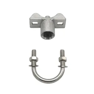 injection molding Stainless steel connection clamp for water pipes up to 3/4" with retaining clamp and nuts Fastener U Bolt