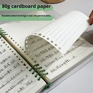 Carnet détachable à feuilles mobiles en PVC imperméable imprimé 60 feuilles B5/A5 pour la préparation aux examens et l'utilisation au collège - Product Image 3