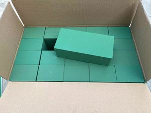 Schiuma floreale verde umido e secco schiuma di fiori per la composizione di fiori freschi e artificiali, <span class=keywords><strong>fioraio</strong></span> in schiuma vegetale forniture per artigianato e matrimoni - Product Image 4
