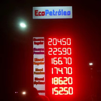 Panneau LED d'affichage des prix de l'essence à 5 chiffres, 8 à 24 pouces, avec télécommande RF, pour usage extérieur aux Philippines