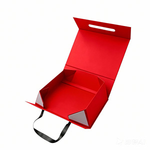 Boîtes cadeaux rigides pliables personnalisées en carton, emballage cadeau pliable - Product Image 1