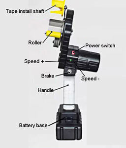 Machine d'emballage de ruban de faisceau de câbles automobile Machine d'emballage de ruban rotative de câble portative Machine d'emballage automatique de ruban PVC - Product Image 5