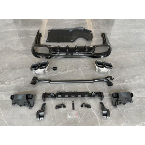 ชุดอัพเกรดรถยนต์ อะไหล่ตกแต่งรถยนต์ รุ่น C Class W206 ปี 2021-24 เป็นรุ่น C63 สไตล์กันชน<span class=keywords><strong>หลัง</strong></span> ปลายท่อไอเสีย ดิฟฟิวเซอร์ สปอยเลอร์ - Product Image 3