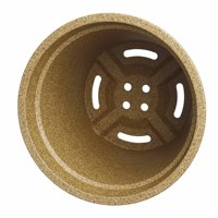 Pioneera Pot de fleurs décoratif biodégradable 1L en fibre écologique pour l'intérieur et l'extérieur du jardin
