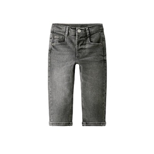 2025 jean pour garçons gris taille haute garçons jean pantalon ample confortable respirant enfants pantalons décontractés avec bouton - Product Image 1
