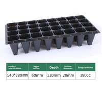 32 50 72 Sel Tray Semai Tanaman Sayuran Bunga Hitam, Tray Persemaian Dalam, Tray Pembibitan Kebun