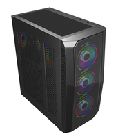 Computer Server Case Desktop Custom EATX Tempered Glass RGB Gaming PC Full Tower Metal USB Audio Ports Stock