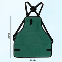 Tablier de jardinage robuste avec 12 poches, imperméable, en Oxford 600D, tablier de travail à bretelles croisées pour hommes et femmes