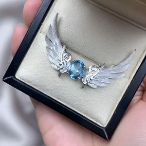Broche Ailes d'Ange en Strass, Épingle Créative en Alliage de Zinc pour Hommes et Femmes, Bijou Tendance INS, Accessoire de Mode - Product Image 6