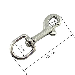 Thép không gỉ hình bầu dục vòng xoay Carabiner Dây Xích <span class=keywords><strong>Snap</strong></span> <span class=keywords><strong>hook</strong></span> - Product Image 4