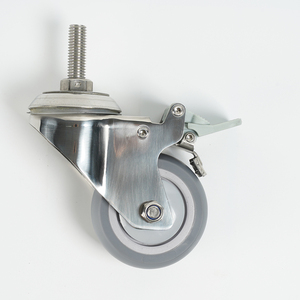 3/4/5inch 90/120/135kg TPR Rodízio 50mm Suporte de Rolo Carrinho Rodas de Rodízio Médico para o Hospital, rodízio Garfo Com Parafuso Tronco - Product Image 6