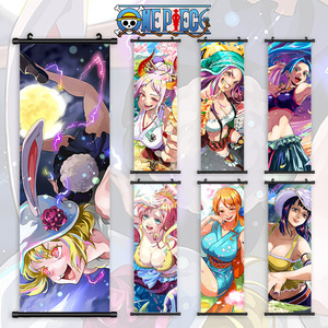 Póster de Pared de Tela con Diseños de <span class=keywords><strong>Anime</strong></span> Japonés de One Piece, 70*25cm, 3500 Diseños, Chicas Sexys como Nami, Venta al Por Mayor - Product Image 1
