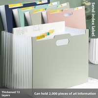 Organiseur de dossiers accordéon d'usine, dossier à 13 pochettes, dossier de conception, dossier professionnel pour enseignants et étudiants, fournitures de bureau