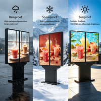 Affichage numérique extérieur pour menu drive-in, écran de restaurant de restauration rapide, 3500 nits, IP66, étanche, double écran