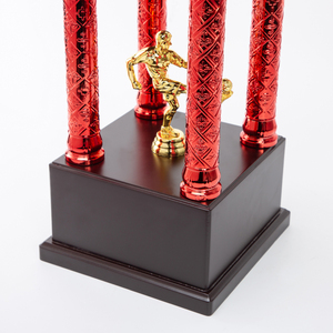 Coupe de trophée en plastique de haute qualité à 4 poteaux pour les <span class=keywords><strong>champions</strong></span> de <span class=keywords><strong>football</strong></span>, la <span class=keywords><strong>Ligue</strong></span> <span class=keywords><strong>des</strong></span> <span class=keywords><strong>Champions</strong></span> SZ24 - Product Image 4