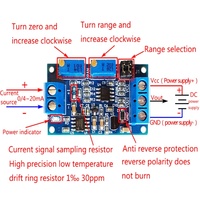 Module convertisseur de tension actuel à usage général, amplificateur de tension 0/4-20 mA, 0-3,3 V, 0-5 V, 0-10 V, transmetteur de signal de tension